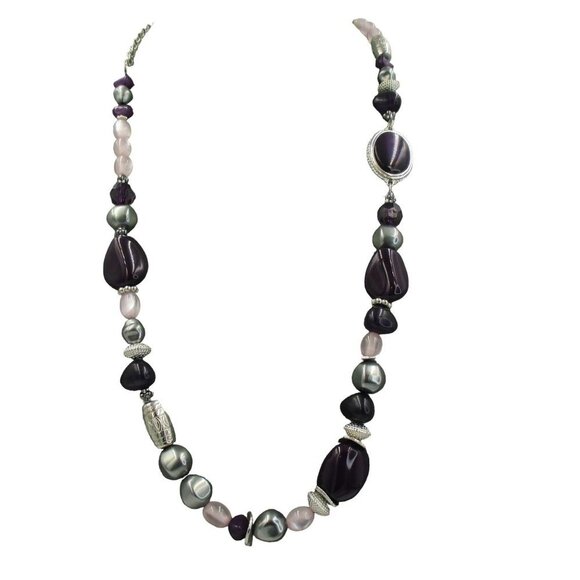 Chico's Beaded Convertible Multi Color Strand Necklace NEW - Picture 2 of 9